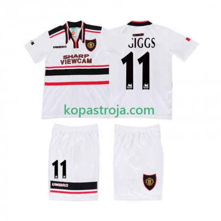 Billiga Fotbollströjor Manchester United GIGGS 11 Retro Barn Borta tröja 1998 Kortärmad
